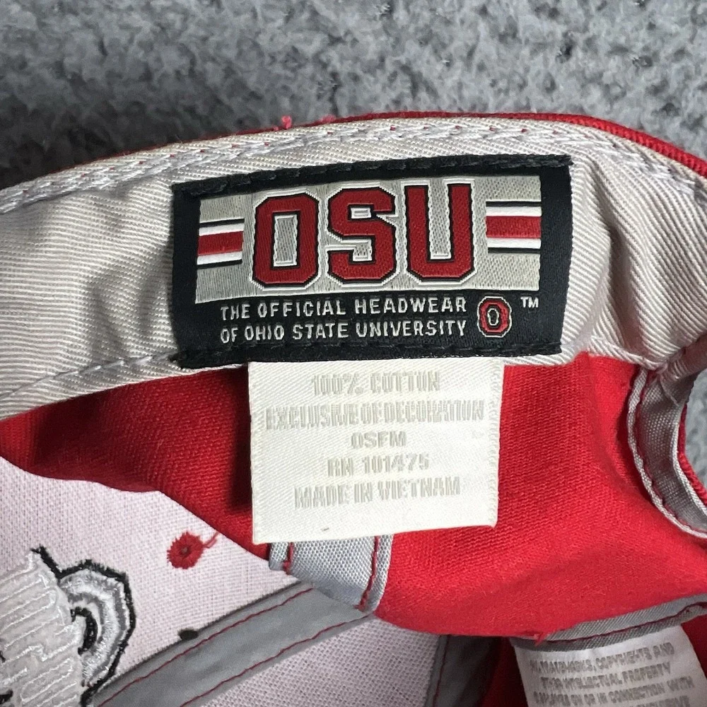 Ohio State Buckeyes 8-Time National Champions Football Cap Hat Strapback RARE
